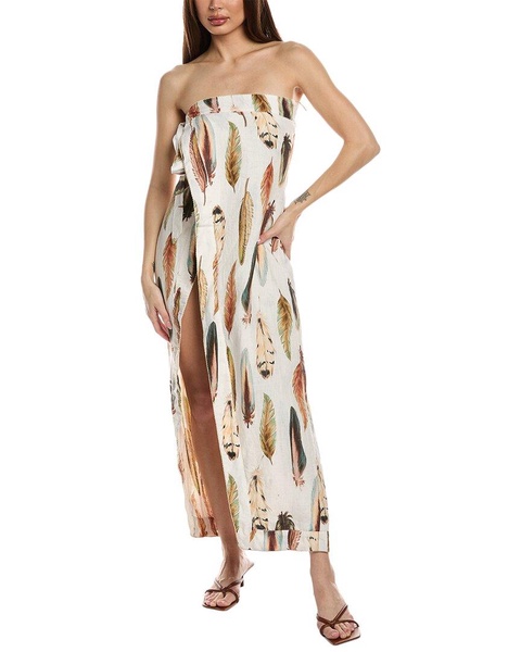 pluma linen caftan