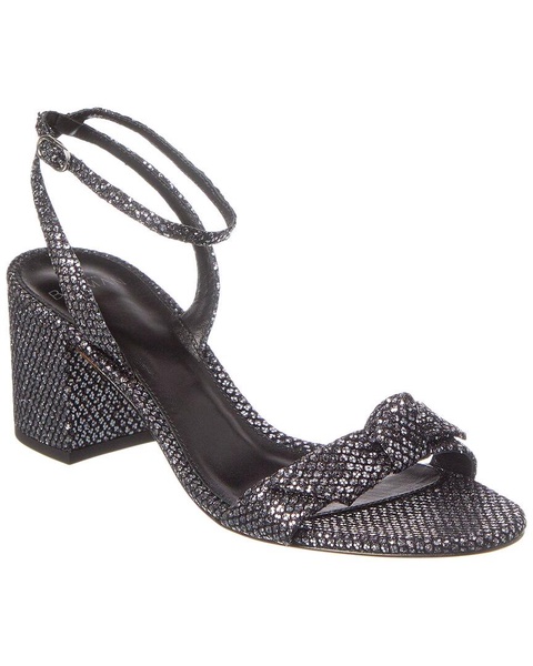 Alexandre Birman Clarita Block 60 Glitter Leather Sandal