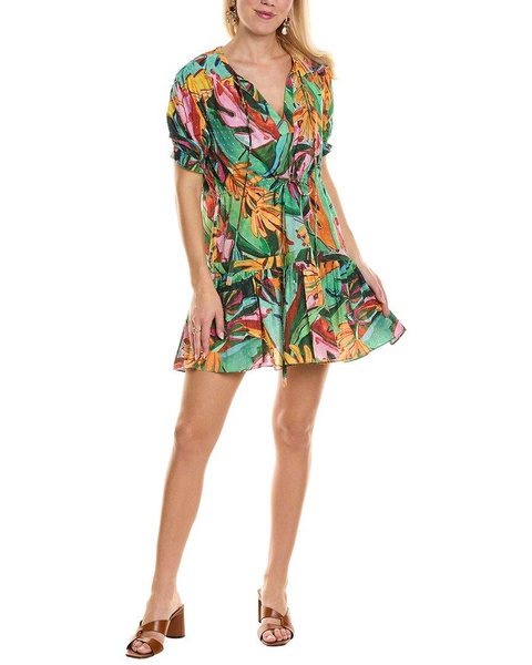swiss dot mini dress