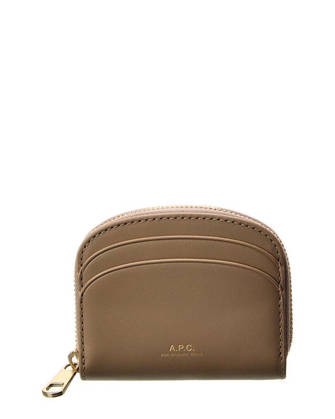 A.P.C. Demi Lune Mini Leather Coin Purse