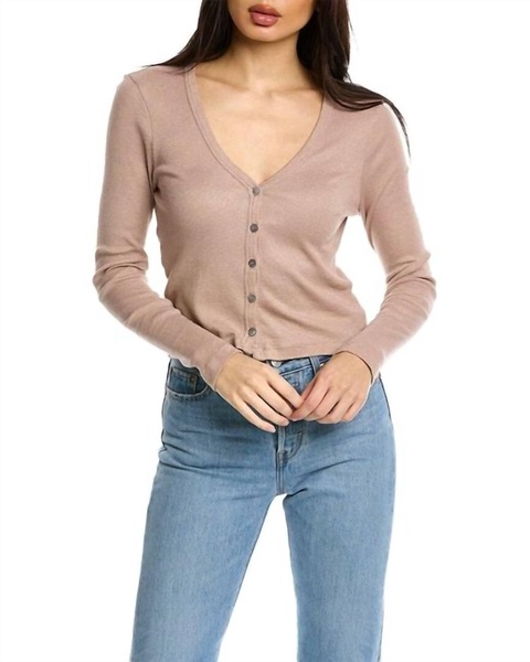 zaria shine cardigan in gild
