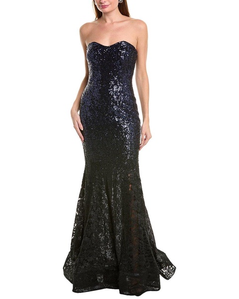 sequin & lace gown