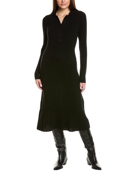 collared cashmere sweaterdress