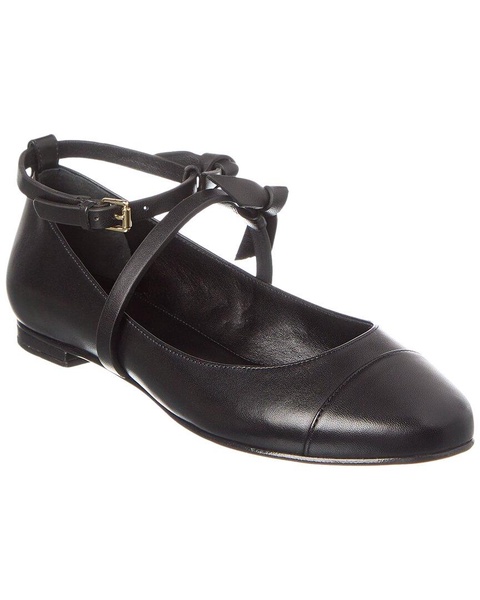 slim clarita leather ballet flat