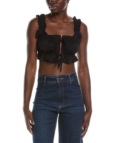 WeWoreWhat Double Tie Top