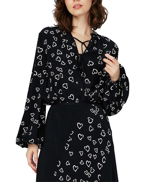 ginny two silk-blend blouse