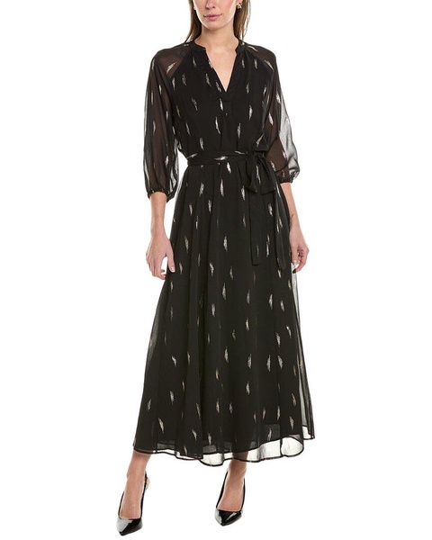 v-neck maxi dress
