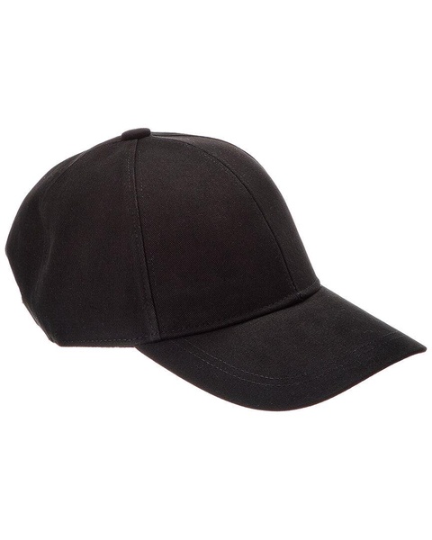 cotton baseball cap with logo buckle