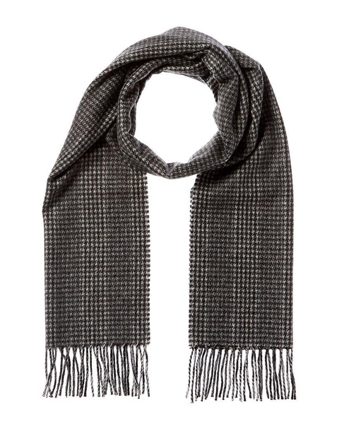 cashmere houndstooth cashmere scarf