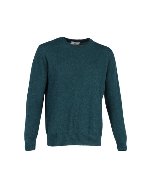 paris crewneck sweater in green wool
