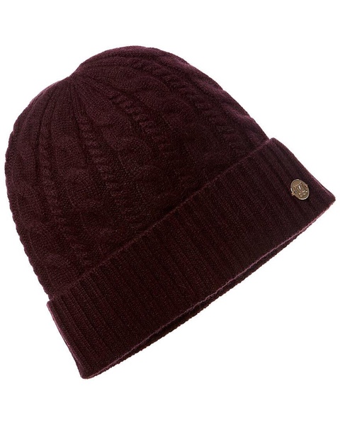 chunky knit cable cashmere hat