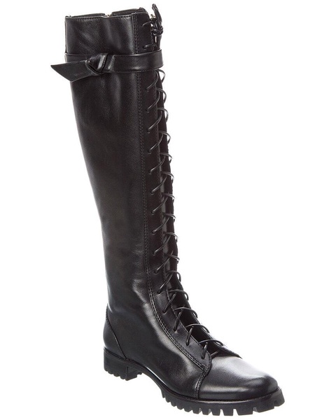 evelyn leather to-the-knee combat boot