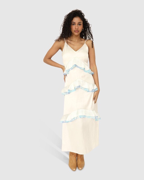 lovely day ruffle maxi dress