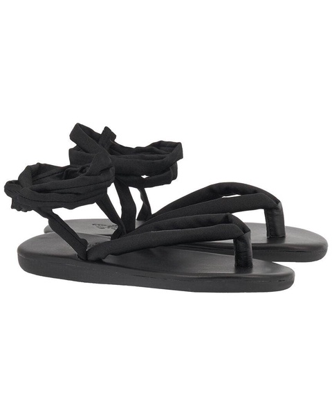 puffy lace up sandal