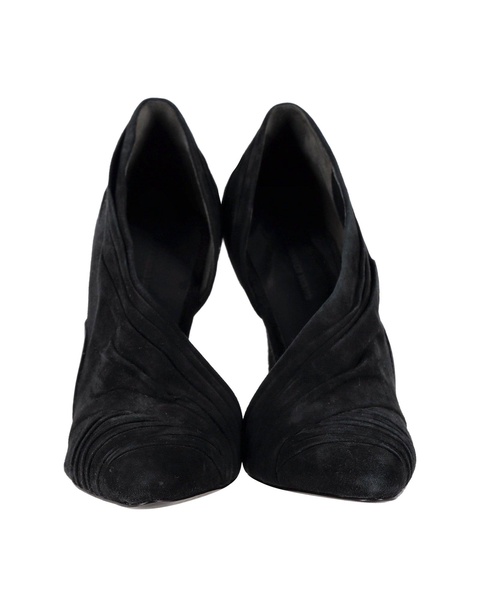 alexander wang marcelia runway pumps in black suede