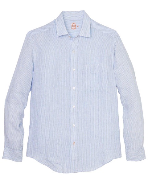 fineline gramercy linen woven shirt