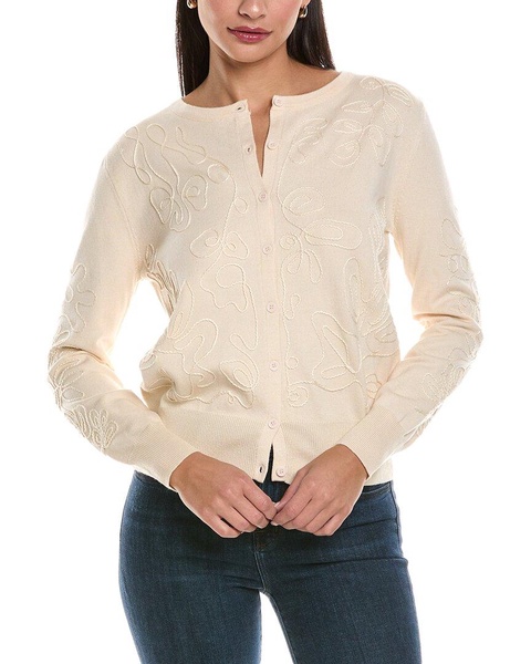 türkiye embroidered cashmere-blend cardigan