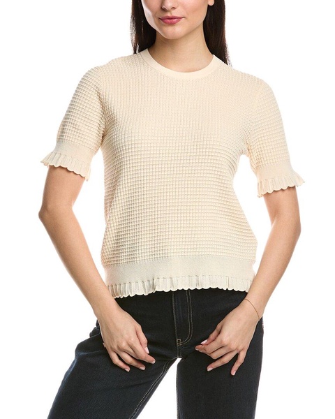 lace trim pullover