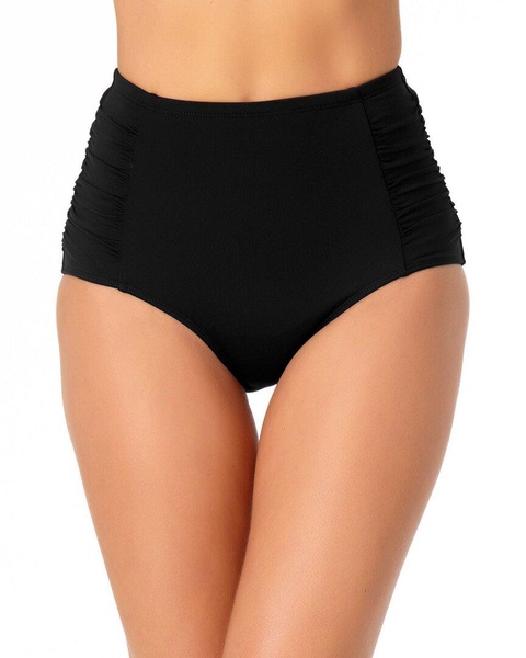 side shirr high-waist tummy control bottom