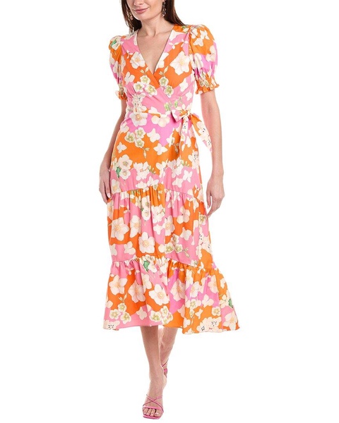 midi wrap dress