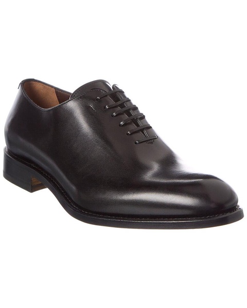 Men's Angiolo Tramezza Whole-Cut Leather Lace-Up Shoes