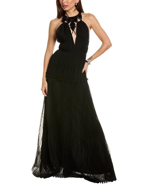 silk tulle gown