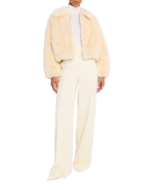 esme jacket in arctic fox