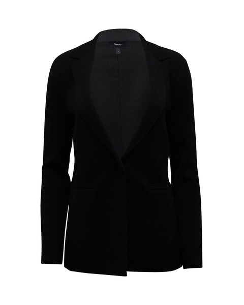 etiennette blazer in black wool