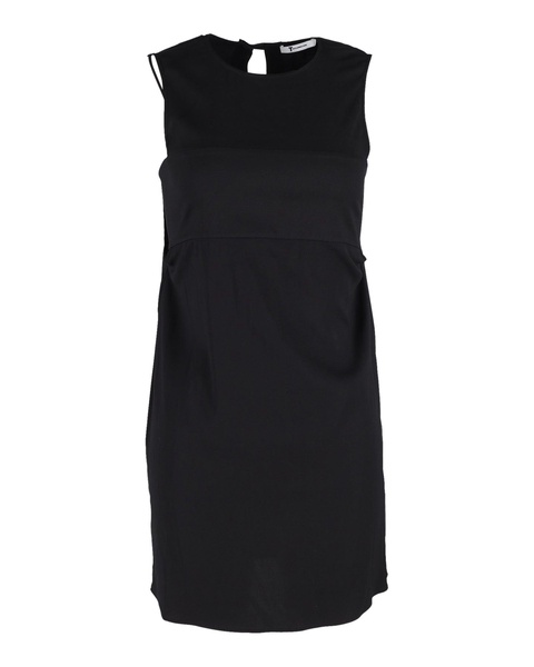 alexander wang.t  crew neck mini dress in black cotton
