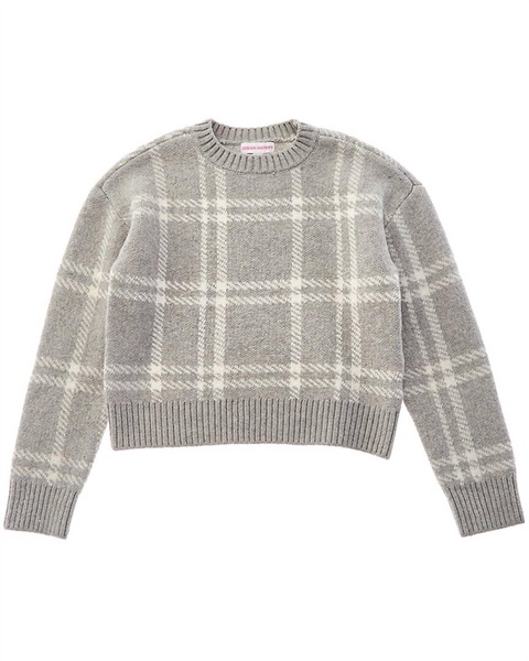 combo sweater in grey heather