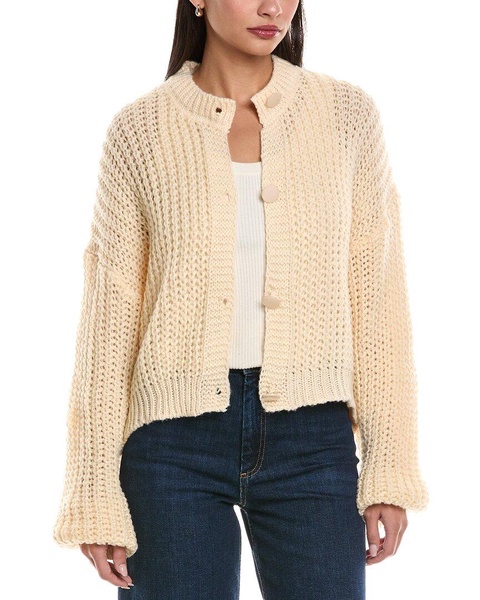 pearls a trous cashmere-blend cardigan