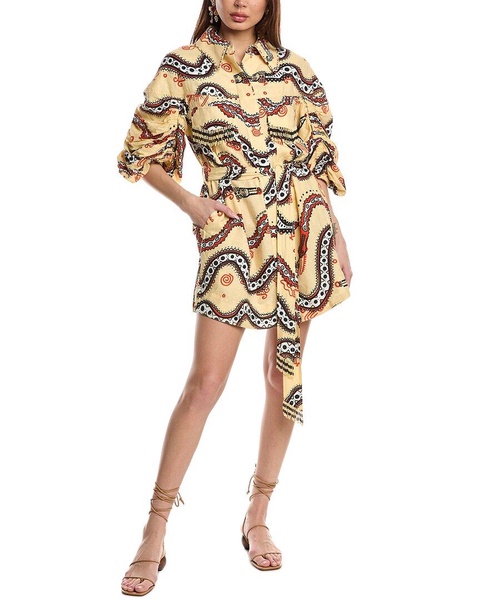 sand time snake mini dress