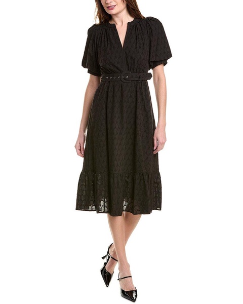 Diane von Furstenberg Polina Eyelet Midi Dress