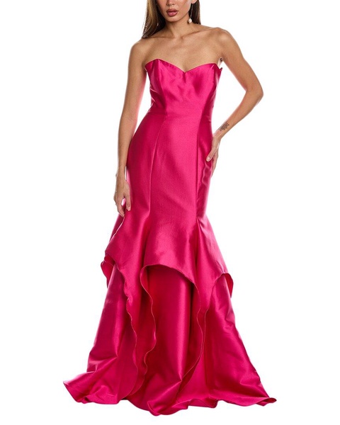 satin mermaid gown