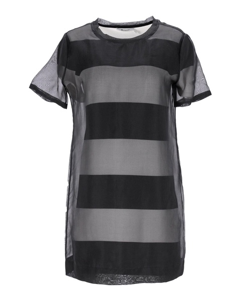 shift dress in black silk
