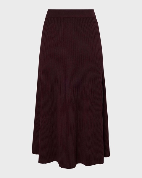 ireene pleated knit midi skirt
