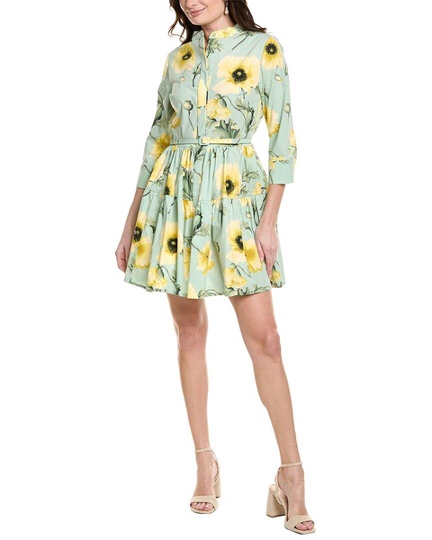 Oscar de la Renta Tiered Shirtdress