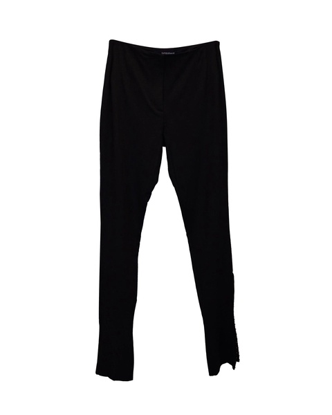 la montagne slim-fit trousers in black viscose