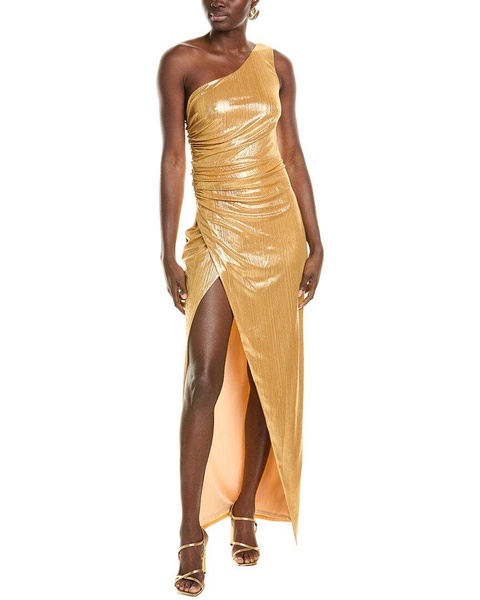 one-shoulder maxi dress