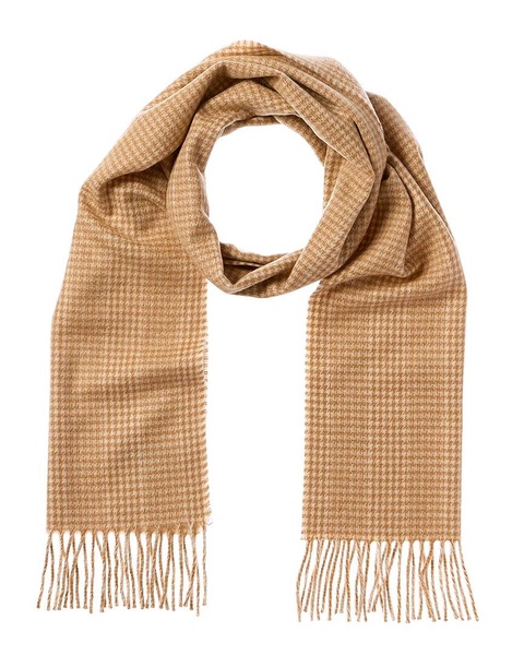 cashmere houndstooth cashmere scarf