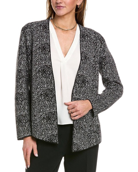 Anne Klein Women's Fitted Cardigan W/Side Slits