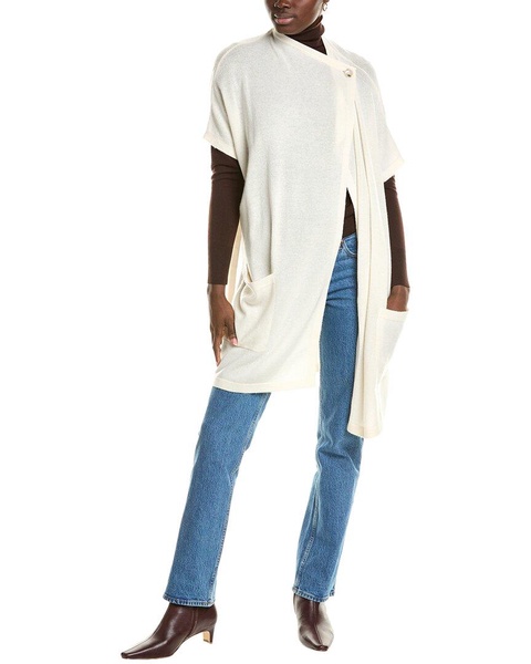 luxe wool & cashmere-blend poncho