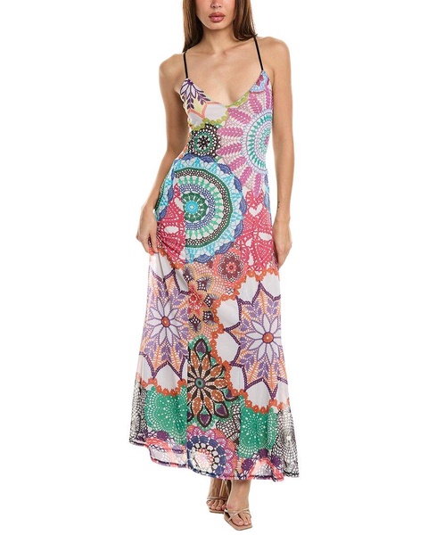 ridley godet maxi dress