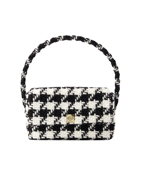nico hobo bag -  - cotton - black/white