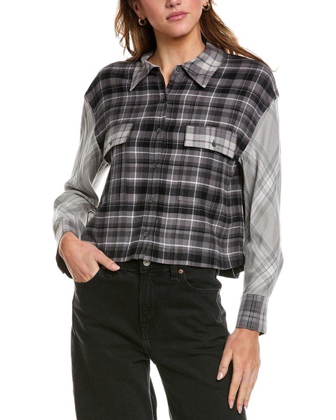 alice + olivia Clifton Crop Shirt