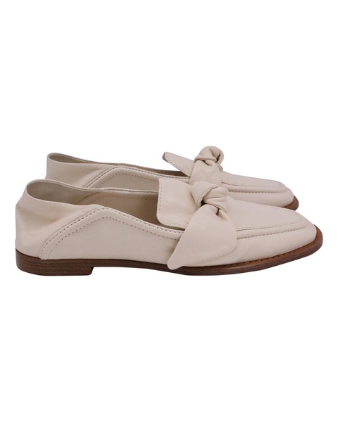 soft maxi clarita loafers in cream leather