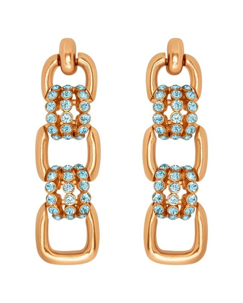 pave link earrings