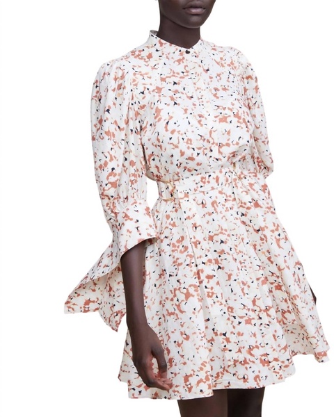 holman dress in terazzo print
