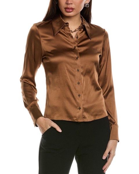 willa 70s silk-blend top