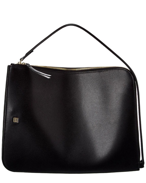 logo-plaque slim leather pouch